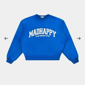Madhappy lightly worn Blue crewneck